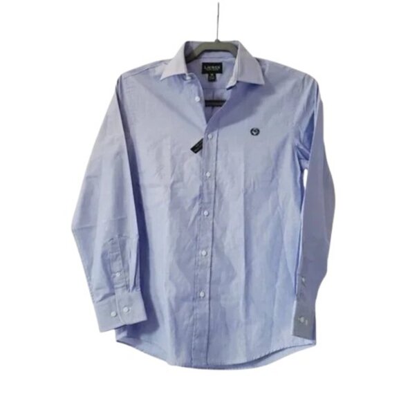 Lauren Ralph Lauren light blue youth button-down polo shirt size 16R NWT - Picture 3 of 9